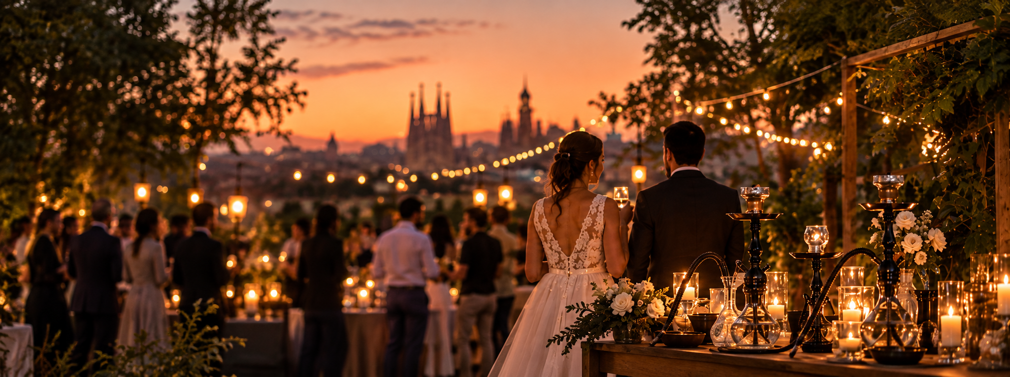 Catering de shishas para bodas y eventos en Barcelona